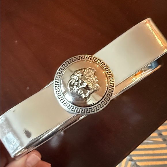 Versace Metallic Silver Hairband - Picture 2 of 7